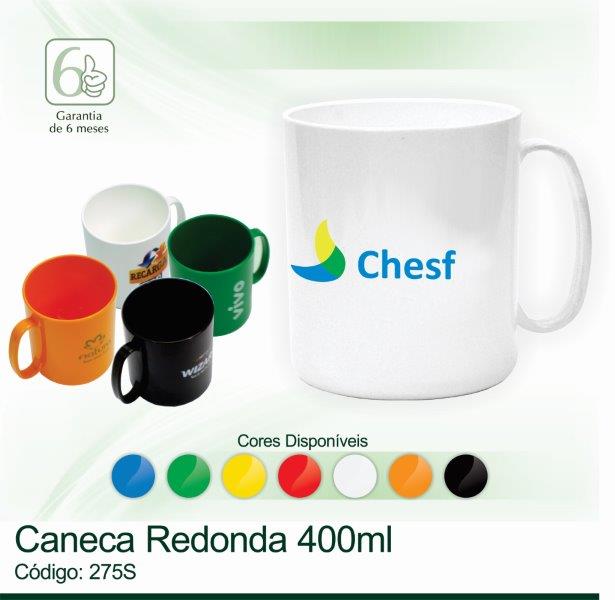 Caneca Redonda 400ml 