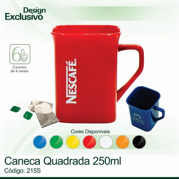 Caneca Quadrada - 250ml 