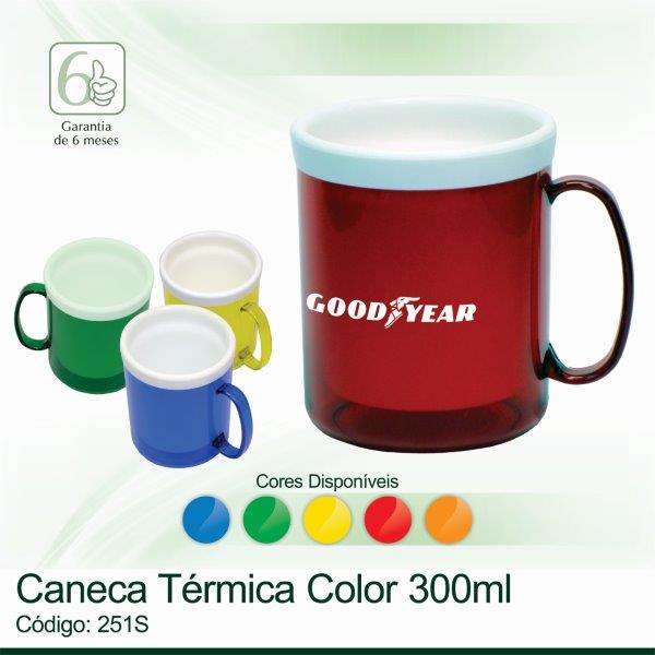 Caneca Térmica Color 300ml