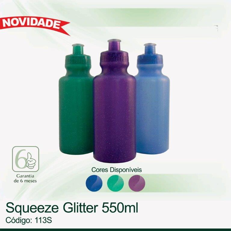 Squeeze plástico Giltter - 550ml 