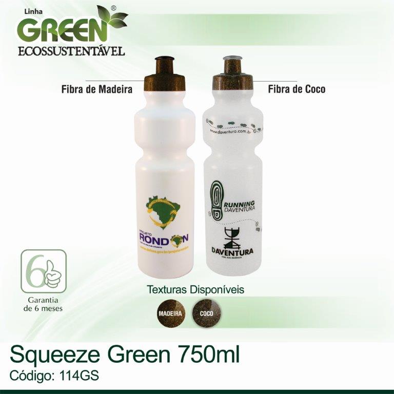 Squeeze plástico GREEN - 750ml 